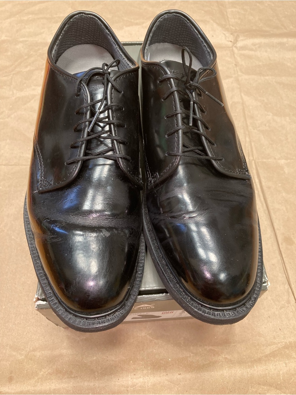 altama shoes oxford black leather 609001
